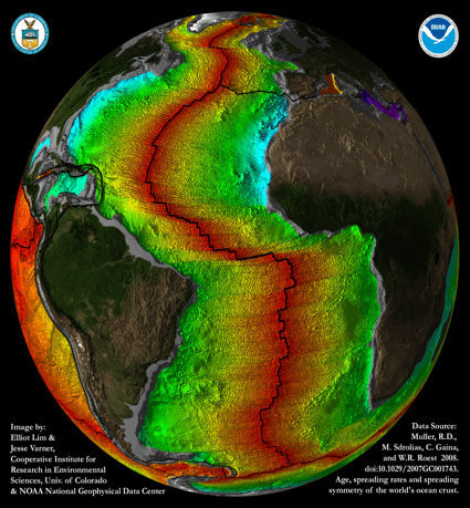 mapa suelo oceanico atlantico