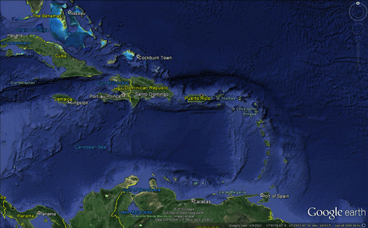 mar-caribe-google-earth